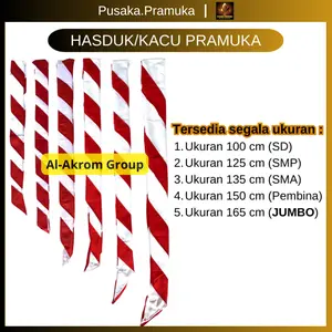 Hasduk/Kacu Pramuka Merah Putih Bahan Katun Halus dan Lembut Untuk SD SMP SMA Pembina dan JUMBO