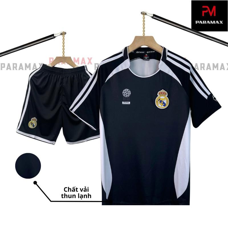 Bộ quần áo bóng đá đồ đá banh RETRO REAL 2006 2007 logo THÊU thun lạnh cao cấp LOẠI I Top Sport