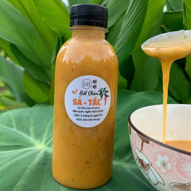Sốt chấm SẢ-TẮC(Chai 350g) - Chấm hải sản, đồ nướng,.thịt luộc, rau luộc... - muối ớt - Nước Sốt Gia Vị, Chua vn, hủ xốt, nấu ăn sotthai nước chấm