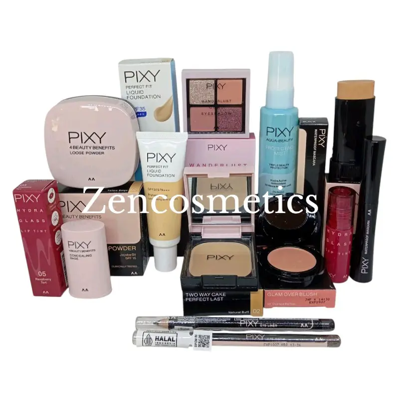 Pixy Paket Make Up/ Pixy Paket Lengkap/ Pixy Seserahan  Waterproof Lipstik [PTTZ0001] Blush Eyebrow 1