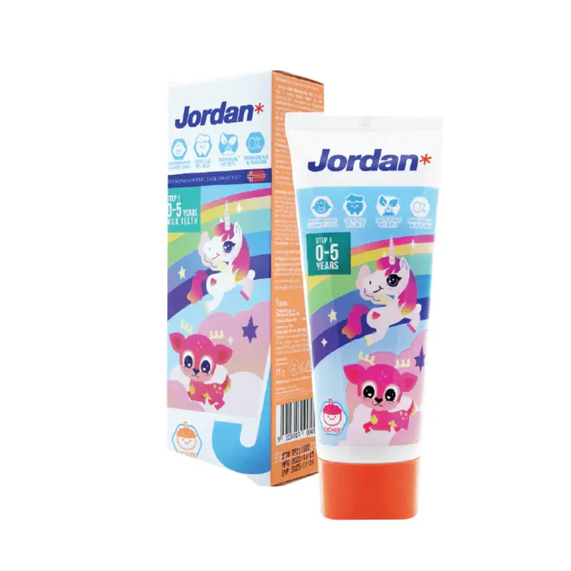 Jordan Pasta Gigi Anak dan Bayi Step 1 Strawberry Sikat Kids Brush
