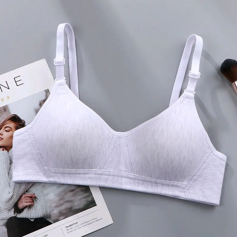 PROMO HEMAT 3 Pcs BRA BH Wanita tanpa kawat cantik Cup A/B kait 2  Pakaian dalam wanita size 34-42 2