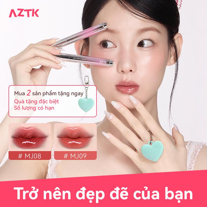 Son Môi Đông Lạnh AZTK, Dành Cho Nữ, Thích Hợp Cho Học Sinh, Có 6 Màu, Lâu Trôi