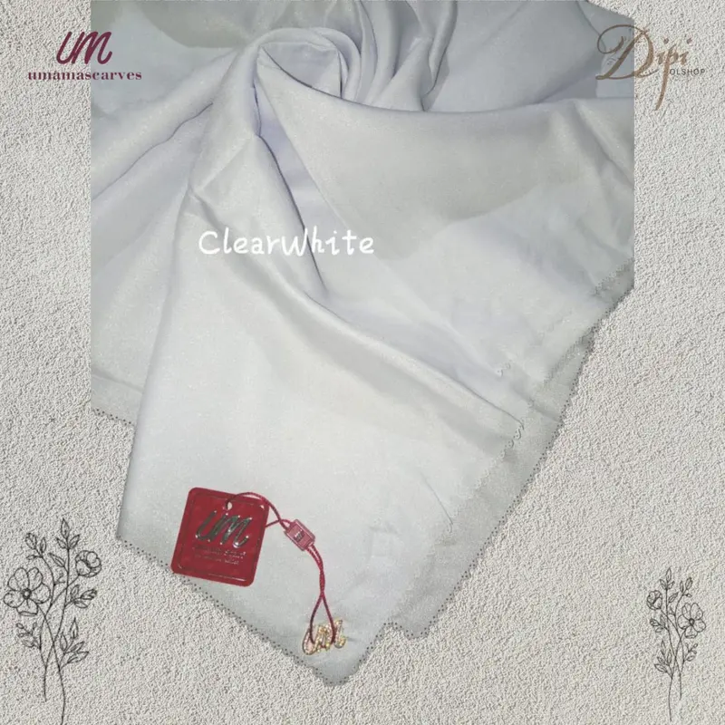 Luxury Plain lc Hijab Umama Scraf Jilbab Segi Empat Voal Tyspan Lasercut Kerudung 6