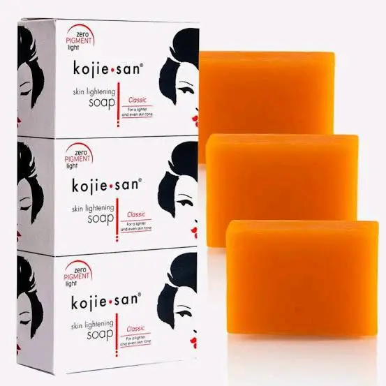 3 Pcs Sabun Kojie san 65gr Memutihkan mencerahkan kulit Soap Acid Pencerah Kusam Hitam kojic