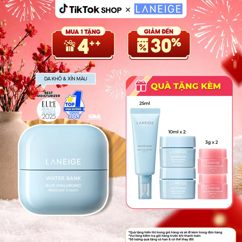  HOT DEAL  Kem Dưỡng Ẩm Water Bank Blue Hyaluronic Moisture Cream 50ml  Da Khô Và Xỉn Màu  Skincare Làm Đẹp Da Chăm Sóc Da Dưỡng Ẩm Da Nữ 