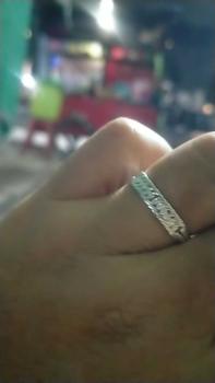 Product Review of cincin perak murni handmade pemakaian dewasa perhiasan perak murni buatan tangan kreatif lokal cincin simpel from B**K 0