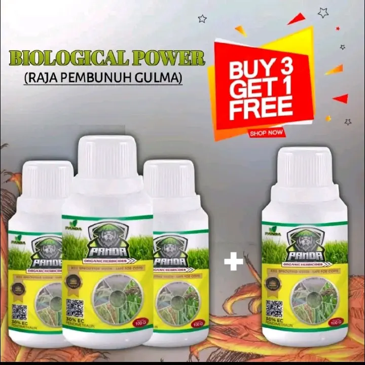 KILL GRAS PANDA ( 3 + 1 ) Herbisida organik untuk semua jenis hama dan rumput liar tanpa merusak tanamannya