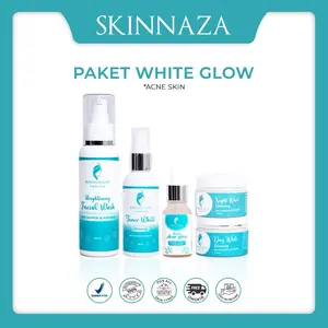 PAKET SKINNAZA GLOWING BPOM[Free pouch]