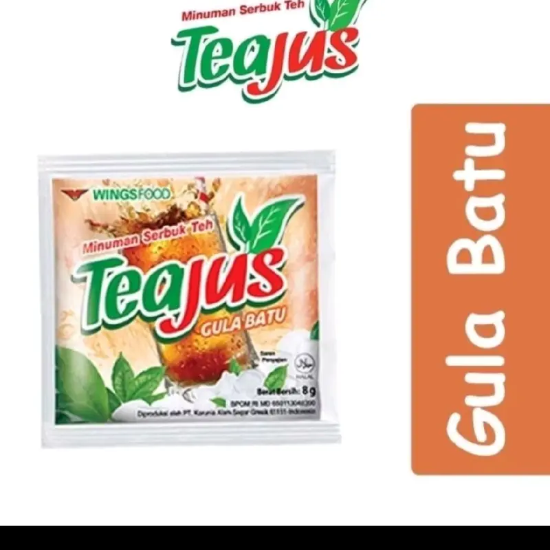 Serbuk Minuman Tea Jus Gula Batu 1 Renceng Isi 10 Sachet Bubuk 1