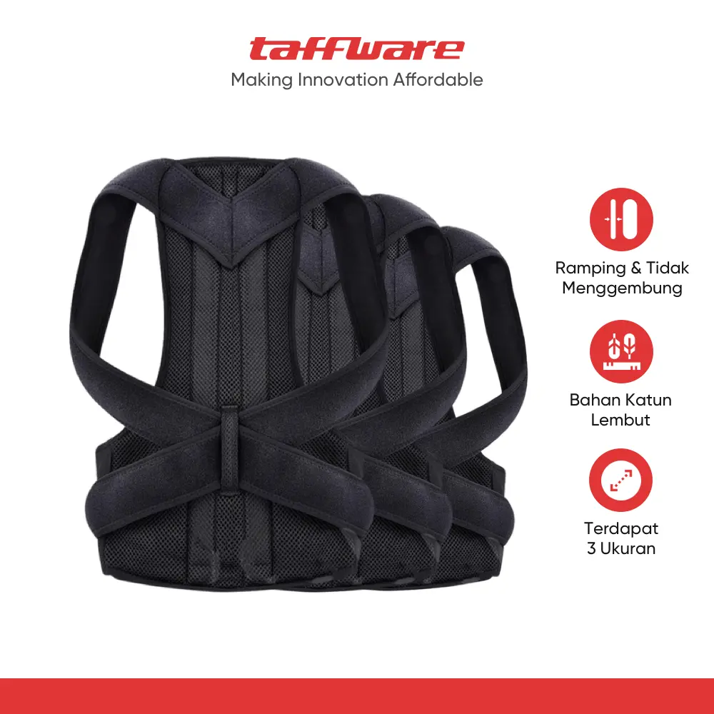 TaffSPORT Belt Terapi Koreksi Postur Punggung - Y112