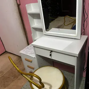 Homedoki Kursi Kamar Tidur Dressing Stool Kursi Rias Meja Rias Bangku Chair Furniture Anti Slip Anti Karat Tahan Air