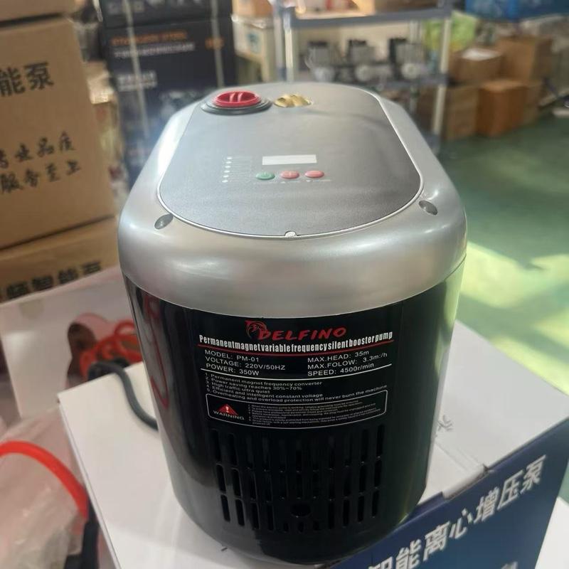 Máy bơm biến tần công suất 350w thương hiệu Delfino Động cơ nam châm vĩnh cửu dây đồng trục inox . Cánh đồng bền bỉ cùng năm tháng