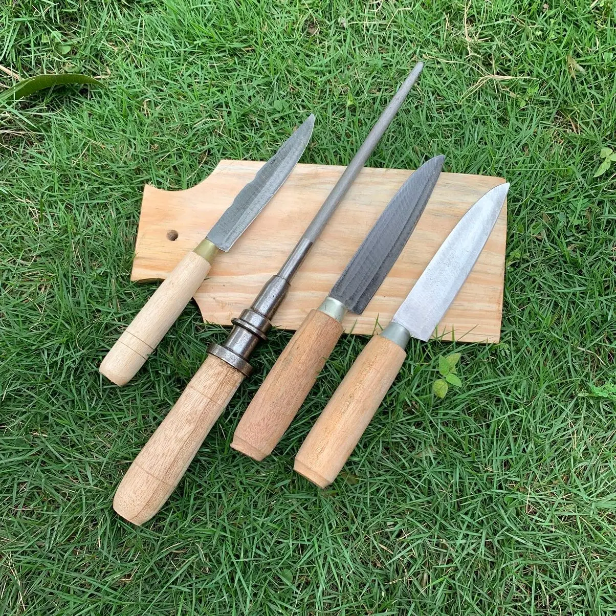 Paket hemat 3 pisau daging+asahan praktis Kitchenware Knife