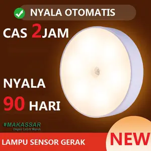 LAMPU LED SENSOR GERAK OTOMATIS ON OFF 8 LED / LAMPU LEMARI / LAMPU TIDUR LED INDUCTION NIGHT LIGHT