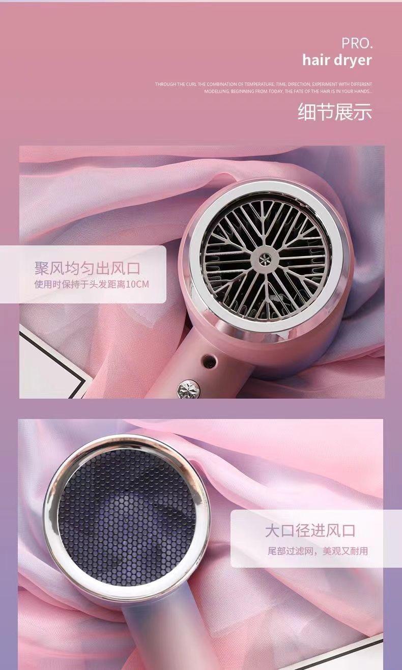 Product Introduction of Authentic German style quick drying hair dryer for household use, with strong wind power, hair salon, hotel specific, high-power negative ion hair care, and silent operation 19