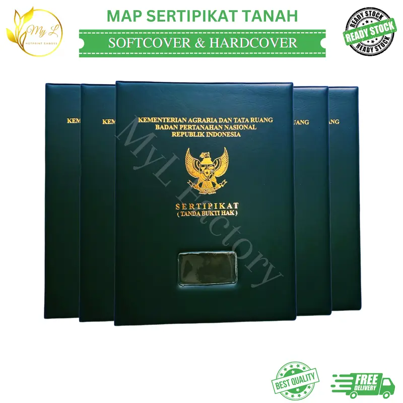 PREMIUM SAMPUL SERTIPIKAT TANAH BPN / COVER SERTIFIKAT TANAH /  MAP RUMAH Hijau 0