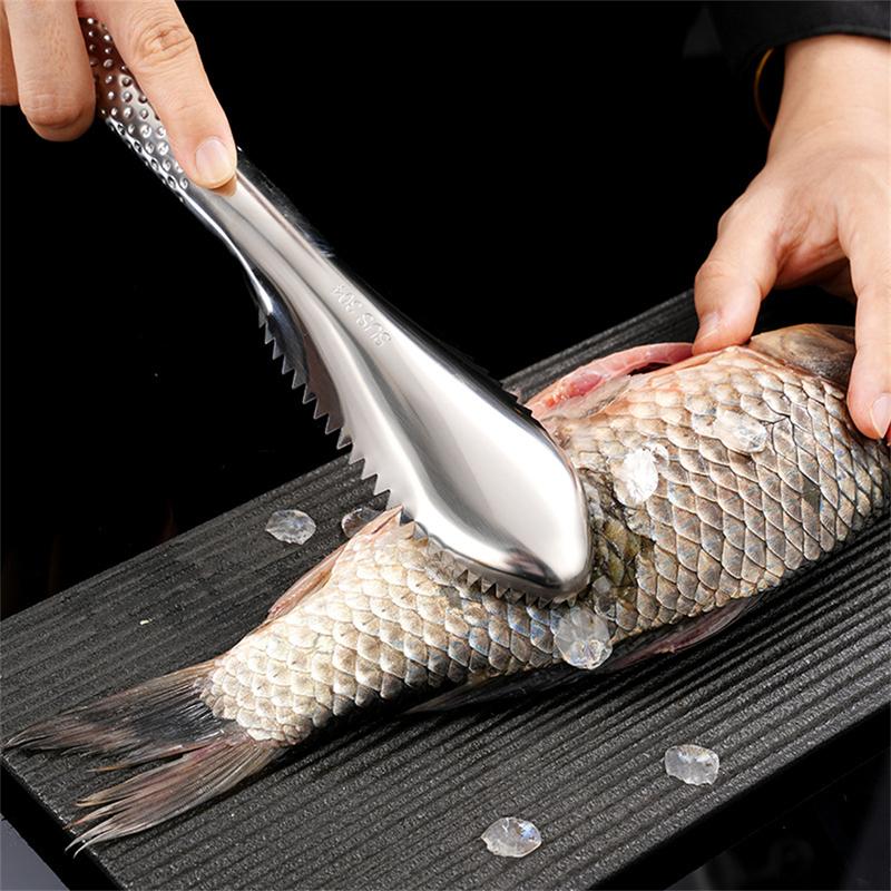 Dụng Cụ Tẩy Vảy Cá Làm Sạch Nhanh, Được Làm Bằng Thép Không Gỉ 304, An Toàn Cho Máy Rửa Bát 6