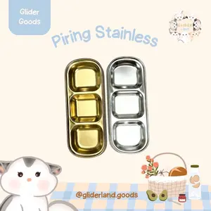 Piring Sekat Stainless untuk Piring Makan SugarGlider