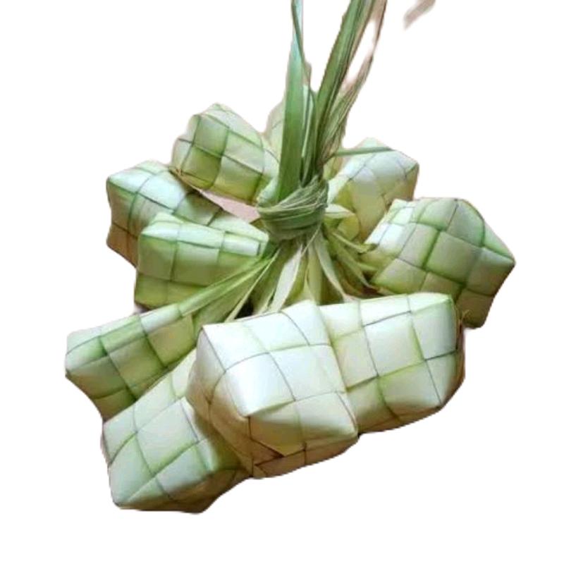 Cangkang ketupat - Jual cangkang ketupat kosong segar paket 10 pcs 1