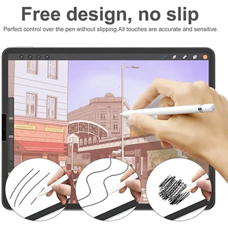 Hydrogel kompatibel IPAD 9 Gen 5/6/7/8/10 11 12  air 1 2 3 4 Air2 Air1 Air3 Air4 Air5 Pro 5G mini 2018 2020 2021 2022 2023 2024 Tempered glass apple screen protector Matte anti glare minyak anti gores blue uv clear bening 1