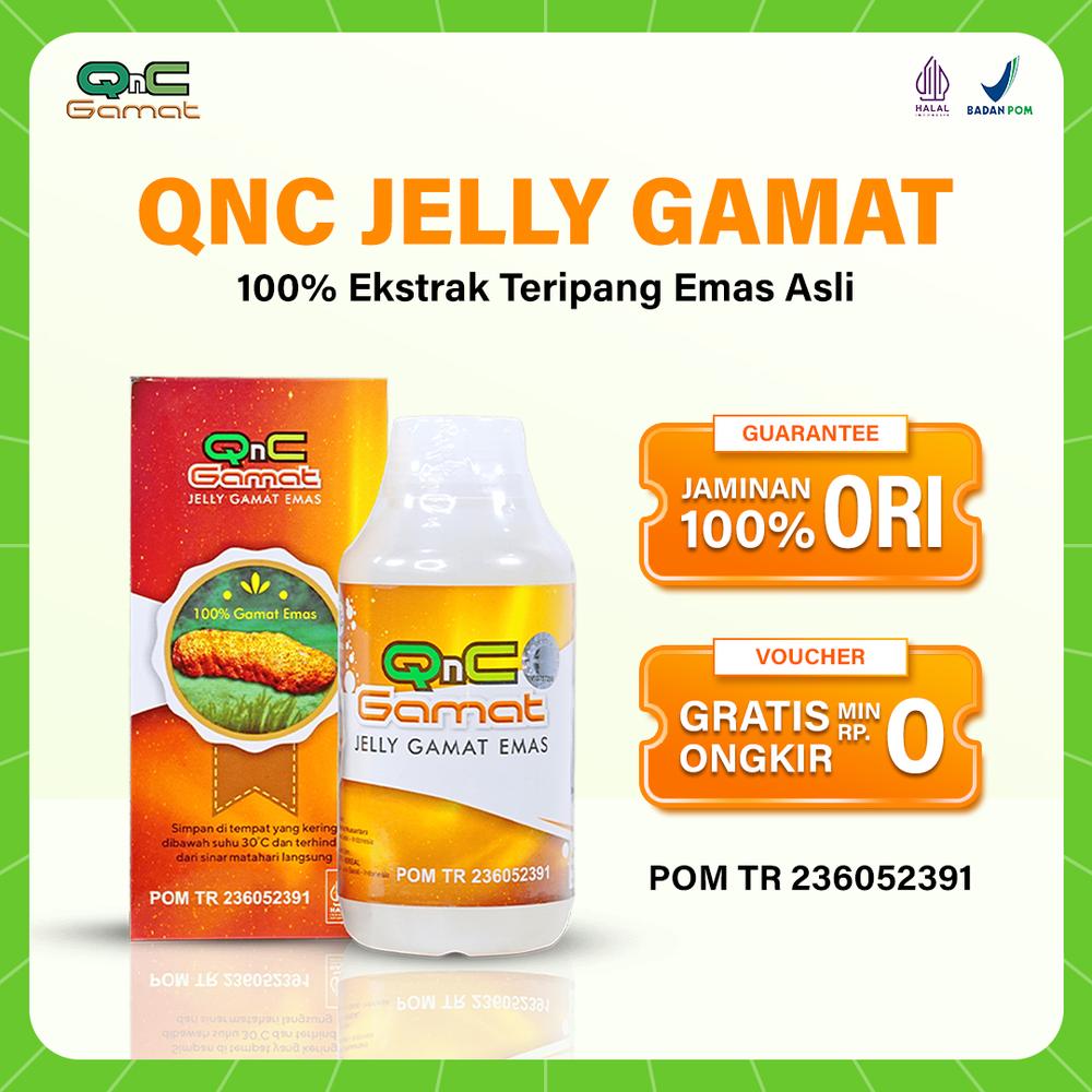 QNC Jelly Gamat - Cairan Setengah Padat, Ekstrak Teripang Emas MURNI 100%, 300ML - 1 Botol