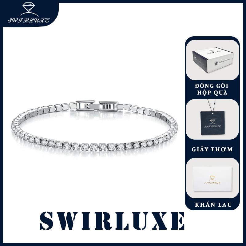 SWIRLUXE Vòng Tay Nam Đính Đá Cho Nam/Nữ Thời Trang HipHop Trang Sức Phụ Kiện