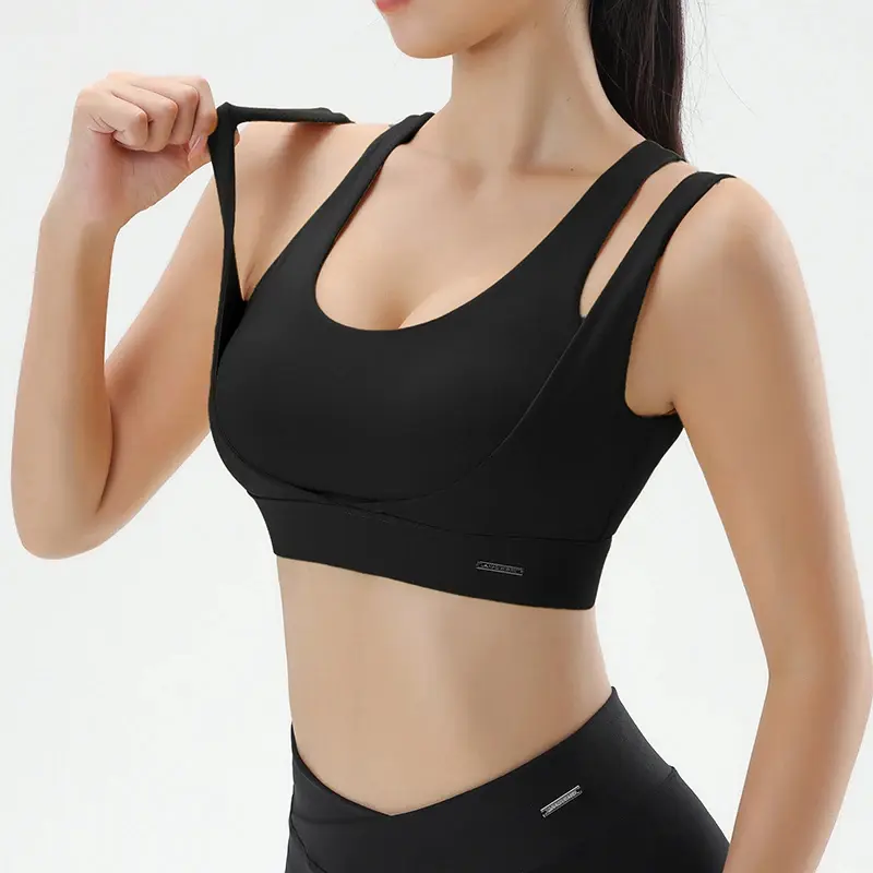 Women's sports and fitness bra bra shockproof quick-drying bodybuilding small tank tops