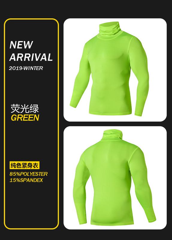 Product Introduction of Pro Men's New Tight Sports Long Sleeve Multi-Functional Scarf Breathable Fitness Training Sportswear Quick Drying Clothes 16
