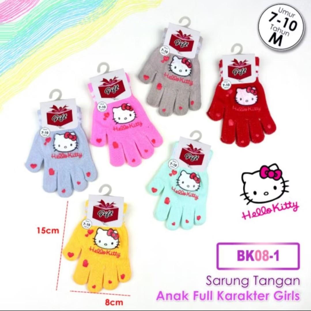 COD 1 pasang sarung tangan anak perempuan karakter 4-8 tahun