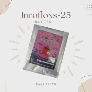 BOSTER Inrofloxs-25 Obat Ikan Air Tawar 100 GRAM
