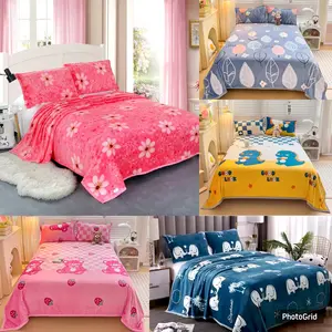 SELIMUT BULU HALUS MOTIF AESTHETIC UK 135X190 NEW