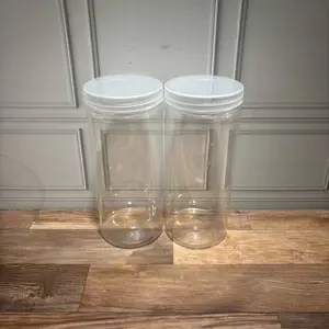 Toples Tabung Plastik 1300 ml PET Food Grade Clear/Bening TEBAL