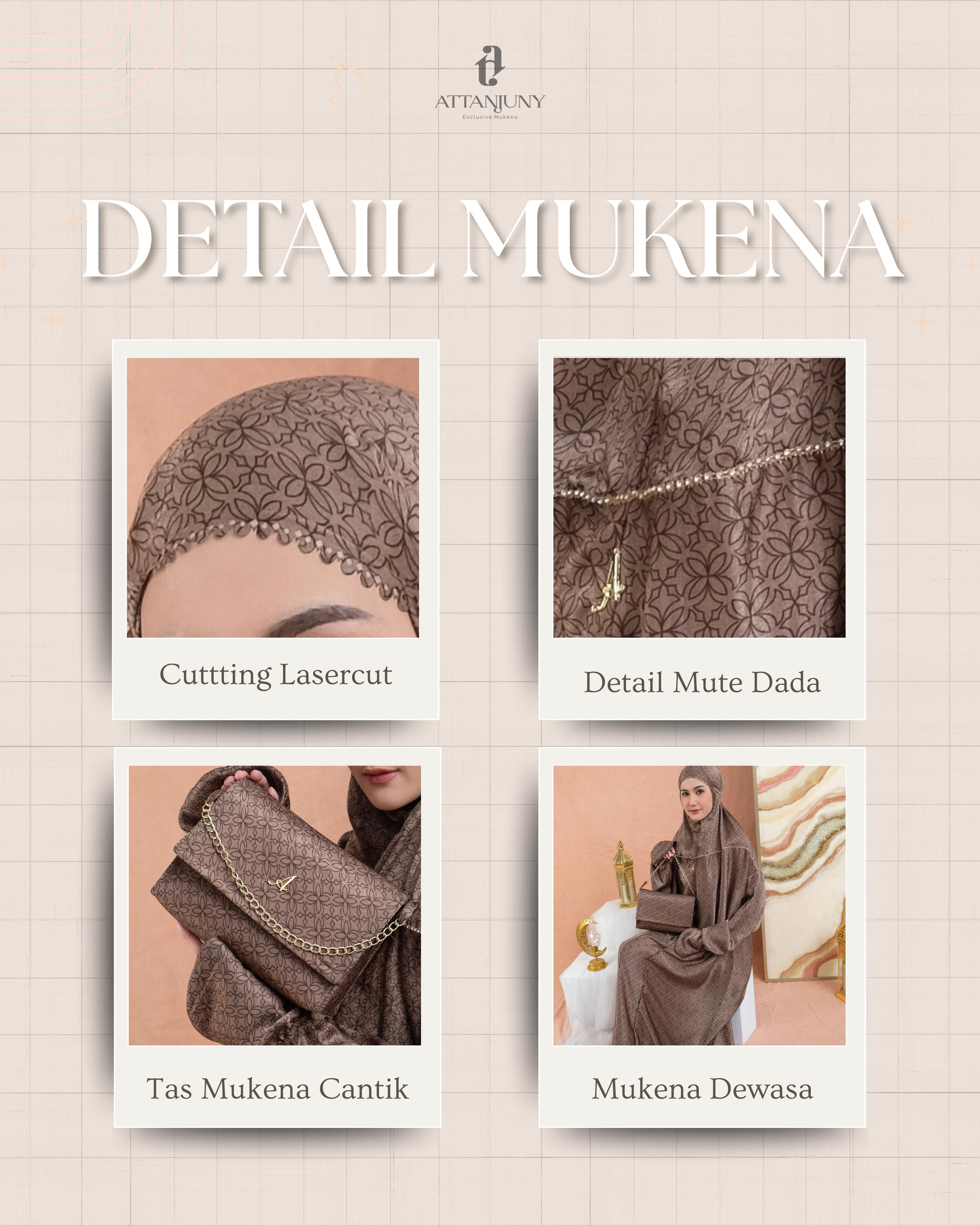 ATTANJUNY - Mukena Dewasa Terusan Santorini Silk Kaysha V2 Series