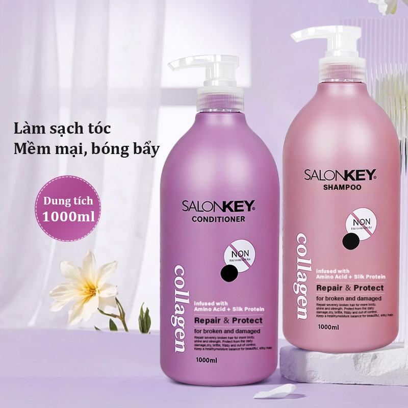 Dầu gội và dầu xả 1000ml chăm sóc cao cấp chuyên nghiệp từ tiệm làm tóc giúp kiểm soát dầu và làm tóc mềm mượt bóng khỏe phù hợp cho cả nam và nữ