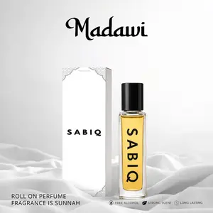 Sabiq Parfum Madawi Parfum Sholat Roll On 100% Non Alkohol Aroma Manis Elegan dan Mewah dengan Peach Apple Pineapple Blossom Musk dan Wild Rose