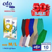 Gambar OTO Masker Medis KF94 5Ply Earloop Medical Mask 5 lapis isi 10 pcs - PUTIH, M dari OTO Adult Diapers Kota Administrasi Jakarta Utara 1 Tokopedia