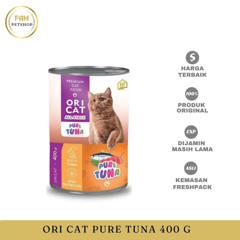 Ori Cat Kaleng 400gr Makanan basah Kucing Oricat 2