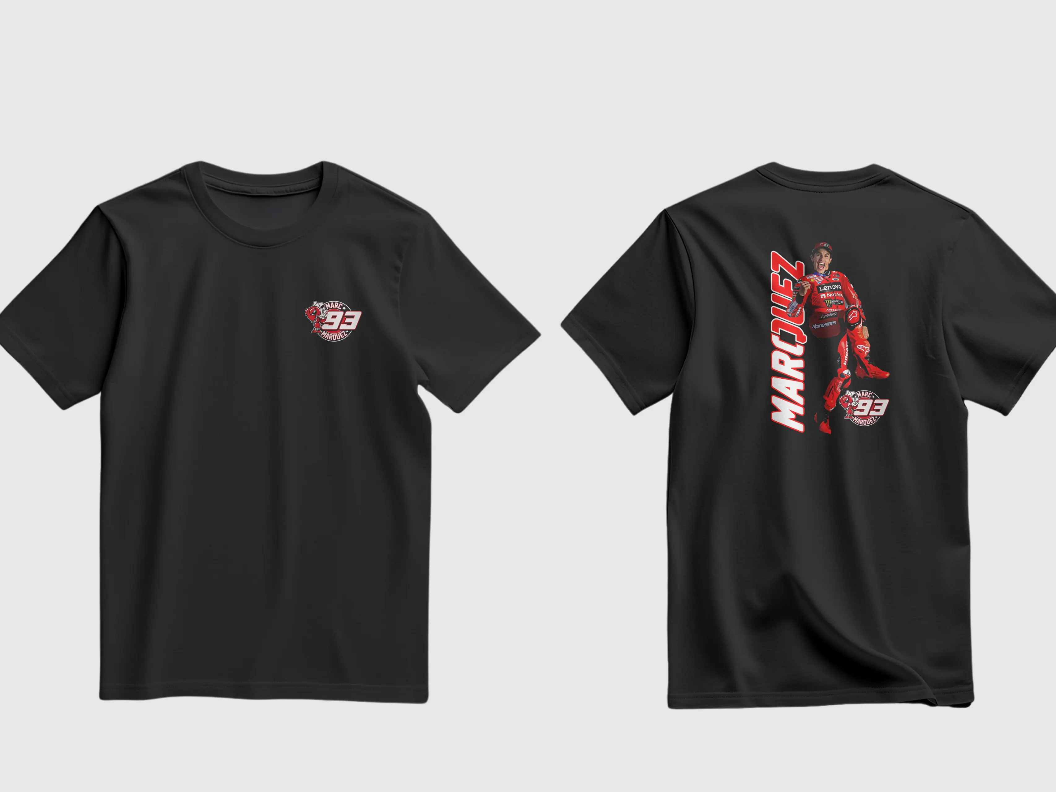 Kaos T-shirt   2025 Terbaru  - Distro  Keren Kain Combed 24s baju marc marquez