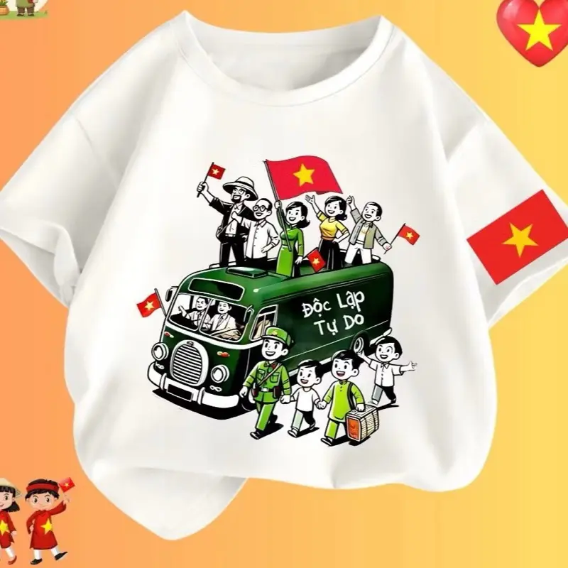 áo thun độc lập  tự  do cho cả gia đình