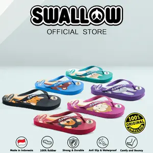 Swallow Sandal Jepit Safari Kids - Sendal Karet Anak Wanita Pria Anti Selip