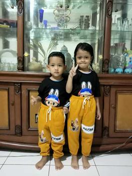 Product Review of LABUBU SETELAN KAOS JOGER ANAK LAKI-LAKI & PEREMPUAN 1-10 TAHUN ALTHA (COD) from d**1 0