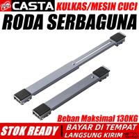 Gambar CASTA Roda Lemari Portable Roda kulkas / Tatakan kulkas / Kaki kulkas / Tatakan mesin cuci/Alas Kulkas / KAKI KULKAS BESI / RODA KULKAS KUAT / TATAKAN MESIN CUCI BESI - Abu-abu dari CASTA Tools Kab. Tangerang 1 Tokopedia