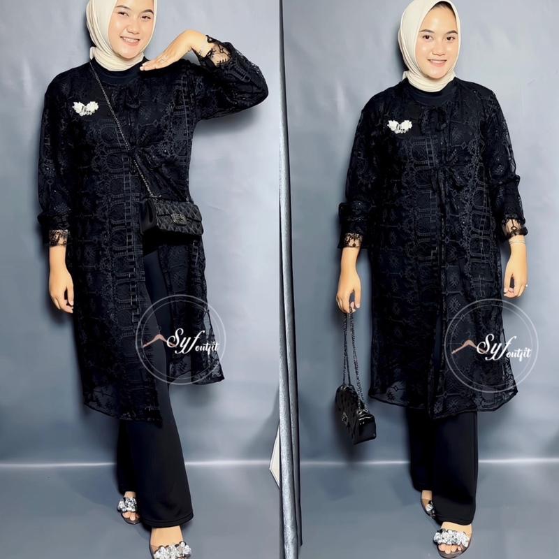 ZAIMA TUNIK BRUKAT OUTER KONDANGAN WANITA 5