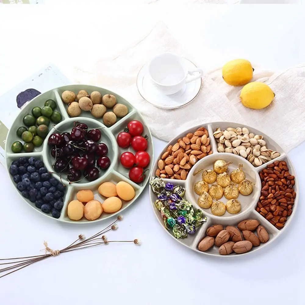 Ngăn chia bánh ngọt, nhựa, 6 ngăn, cho bữa tiệc, khay lưu trữ thực phẩm đơn giản, đĩa khai vị, đĩa đựng các loại hạt, đĩa đồ ăn Nhanh chóng