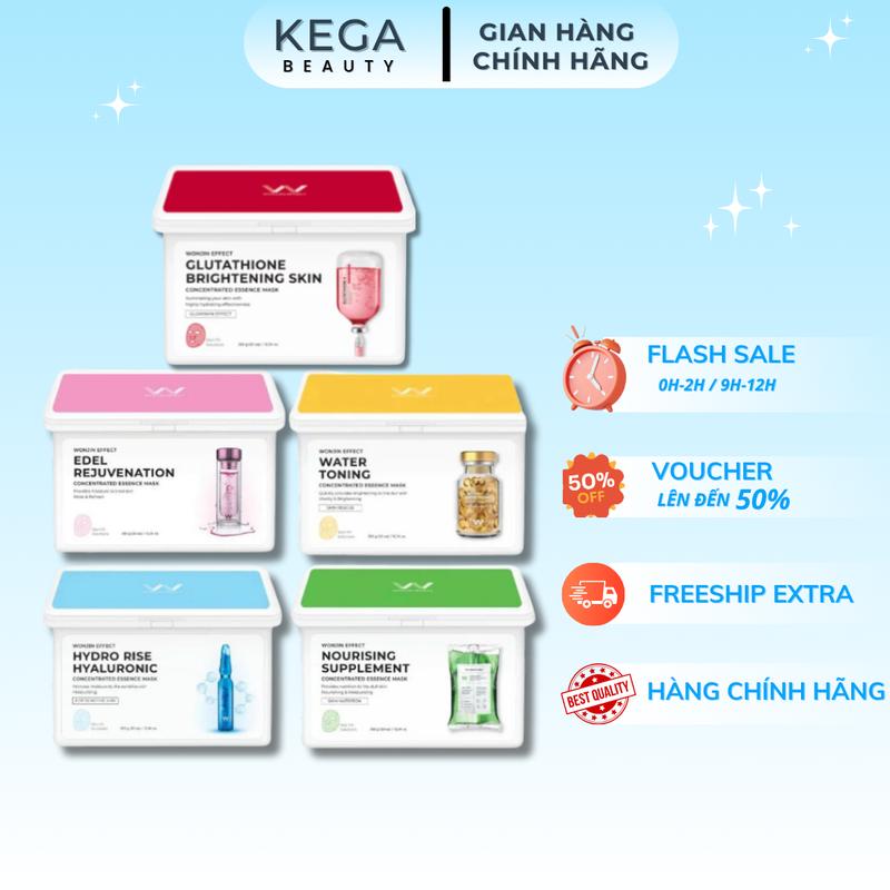 [1 Giá Chỉ Có Trong Live Lan Anh] Hộp 30 Miếng Mặt Nạ Wonjin Effect Daily 350g Dùng Hàng Ngày Dưỡng Da Mặt Hàn Quốc