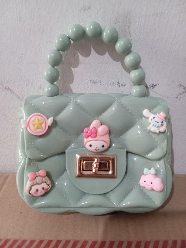 Product Introduction of ( Cek Warna Chat Dulu ) Slingbag Mini Jelly Glossy Karakter Sling Bag Rantai Tas Selempang Jinjing Anak ( Tidak Request Dikirim Random ) 56
