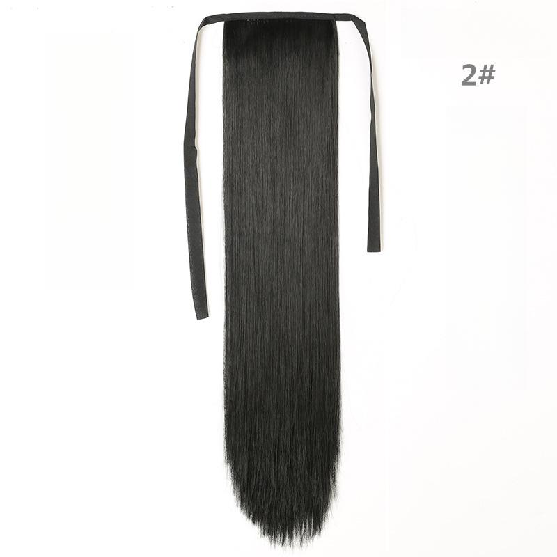 Product Introduction of Tóc Giả Tóc Đuôi Ngựa Tóc Thẳng Dài, Dây Đeo Nữ, Phong Cách Như Thật, Tóc Đuôi Ngựa Giả, Dài Trung Bình Tóc Đuôi Ngựa Ngắn, Mảnh Tóc Giả 1