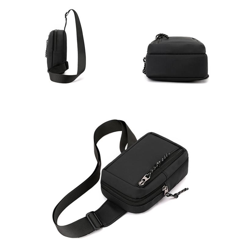 Product Introduction of 1pc Men's Mini Crossbody Bag Phone Bag Multifunctional Diagonal Shoulder Bag For Running Cycling Work Fashion Simple Messenger Bag 22