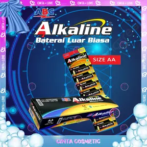 BATERAI ABC Alkaline AA & AAA 8B | isi 8 Butir | 1.5 Volt | Untuk Mainan | Jam Dinding | Remot | Battery | Tahan Lama